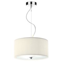 Dar Zaragoza 3 Light Pendant Cream 400mm