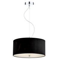 Dar Zaragoza 3 Light Pendant Black 400mm