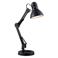 Searchlight Desk Partners Shiny Black Hobby Table Lamp