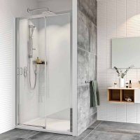 Roman Showers Haven Level Access Sliding Shower Door - 1500mm Wide - Left Handed