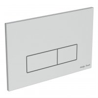 Armitage Shanks Oleas M2 Mechanical Dual Flushplate - Brushed Chrome
