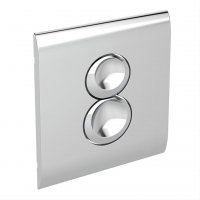 Armitage Shanks Septa Pro P4 Pneumatic Metal Dual Small Flushplate - Chrome