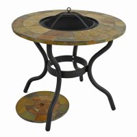BAYFIELD FIREPIT 89cm Patio Table