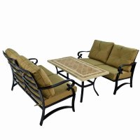 Hampton 120X66Cm Coffee Table With 2 Windsor Sofa Set