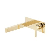 Vado Edit Bright Gold Wall Mounted Basin Mixer