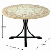 Provence Dining Table With 4 Windsor Deluxe Lounge Chair Set