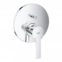 Grohe Lineare Single-Lever Bath/Shower Mixer with 2-Way Diverter - Chrome
