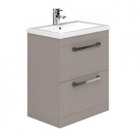 Essential Nevada 800mm Unit With Basin & 2 Drawers, Cashmere Ash