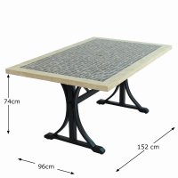Wilmington Dining Table With 6 Ascot Deluxe Chairs Set