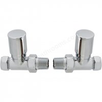 RAK Straight Round Head Radiator Valve