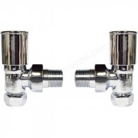 RAK Angled Round Head Radiator Valve