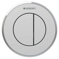 Geberit Type10 Pneumatic Dual Flush Button for Sigma 8cm Cistern - Matt Chrome