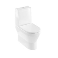 Britton Curve2 Rimless Back To Wall Close Coupled Toilet with Soft Close Seat