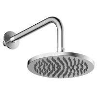 Britton Bathrooms Hoxton Chrome Shower Head & Arm