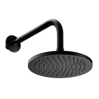 Britton Bathrooms Hoxton Matt Black Shower Head & Arm