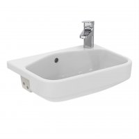 Ideal Standard i.life S 50cm 1 Tap Hole Compact Semi-Countertop Washbasin