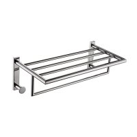 Origins Living G Pro Towel Rack with Robe Hooks - Chrome
