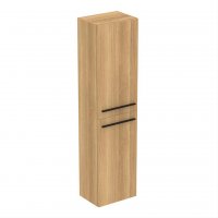 Ideal Standard i.life A 2 Door Tall Column Unit in Natural Oak