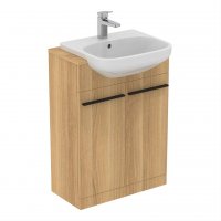 Ideal Standard i.life A 60cm Semi-Countertop Natural Oak Washbasin Unit