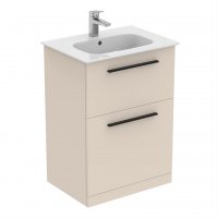 Ideal Standard i.life A Floorstanding 60cm 2 Drawer Matt Sandy Beige Vanity Unit