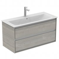 Ideal Standard Connect Air 1000mm Vanity Unit (Light Grey Wood with Matt White Interior)