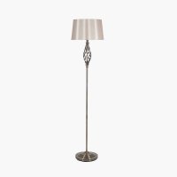 Pacific Lifestyle Jenna Metal Twist Detail Floor Lamp - Antique Brass