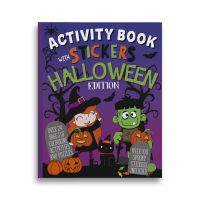 Halloween Activity Book - 22 pages 100 Stickers Colouring Puzzles - Eurowrap