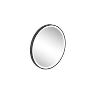 Britton Hoxton 600mm Circular LED Black Mirror with Demister