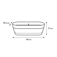 Elho Vibia Campana Trough 50cm Honey Yellow