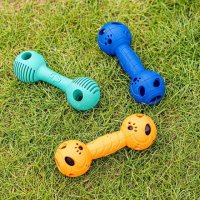 Zoon Throw & Fetch Dog Toys - Squeaky Ball Rubber GumBell