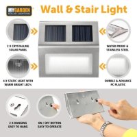 My Garden Solar 2pk Wall & Stair Light