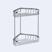 Origins Living Gedy Double Corner Basket - Chrome