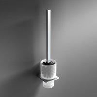 Origins Living S Cube Toilet Brush & Holder Set - Chrome