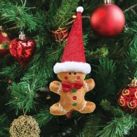 Three Kings Seasonal Plush Decor Gingerbread Man Pendant