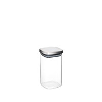 Jomafe Store&Care Square Glass Jar With Inox Lid - 1400ml