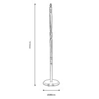 Oaks Lighting Wood Floor Lamp Base Oak