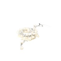 Konstsmide Battery Operated Set of Silver Leaves with 25 Warm White LED Roses
