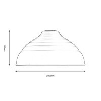 Oaks Lighting Matese Non-Electric Pendant White