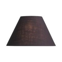 Oaks Lighting Linen Coolie Shade Charcoal - Various Sizes