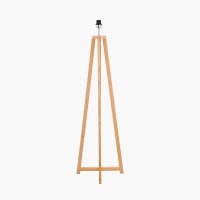 Pacific Lifestyle Whitby Wood Tapered 4 Post Floor Lamp Base - Natural