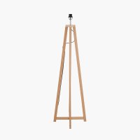 Pacific Lifestyle Whitby Wood Tapered 4 Post Floor Lamp Base - Natural