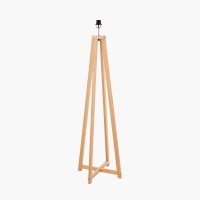 Pacific Lifestyle Whitby Wood Tapered 4 Post Floor Lamp Base - Natural