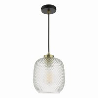 Dar Tehya Pendant Matt Black Textured Glass