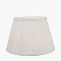 Pacific Lifestyle Lyndon Poly Cotton Knife Pleat Tapered Lampshade 35cm - Ivory