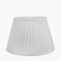 Pacific Lifestyle Lyndon Poly Cotton Knife Pleat Tapered Lampshade 35cm - Ivory