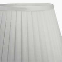 Pacific Lifestyle Lyndon Poly Cotton Knife Pleat Tapered Lampshade 35cm - Ivory