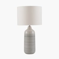 Pacific Lifestyle Venus Blue and Grey Ombre Ceramic Table Lamp