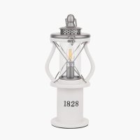 Pacific Lifestyle Gibson Wood Lantern Table Lamp - White