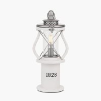 Pacific Lifestyle Gibson Wood Lantern Table Lamp - White