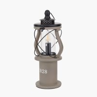 Pacific Lifestyle Gibson Wood Lantern Table Lamp - Antique